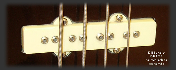 FLEOR Style ouvert Jazz Bass guitare pont micro 95mm aimant céramique 6-7K résistance pour 4 cordes Jazz Bass pièce de rechange